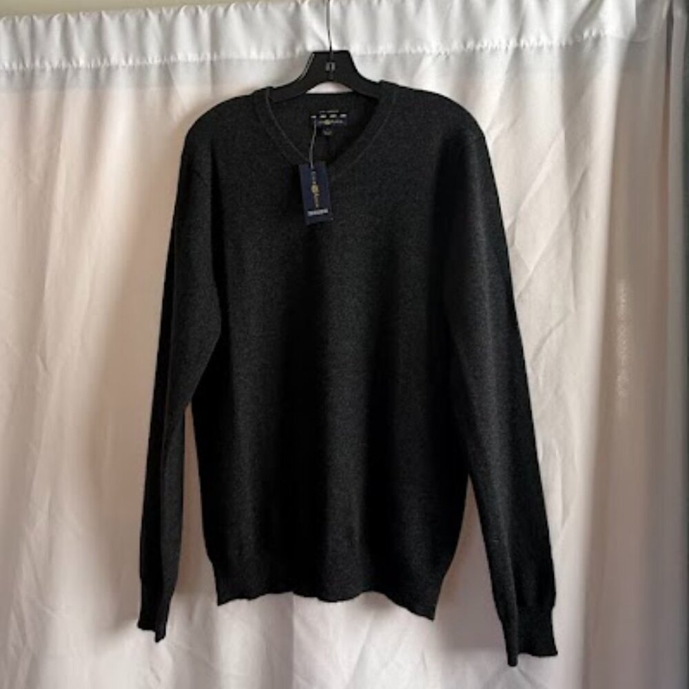 Club Room 100% Cashmere V-Neck Sweater